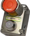 Noodstopknop in volledig RVS 316 behuizing IP69K voor Food en ATEX