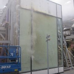 XXXL brandwerend glas in aluminium DRL systeem