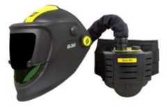 ESAB F&G-G30 4-in- en ESAB F&G-G30 AIR 5-in-One : slijphelm, schuurhelm, lashelm, snijhelm en afzuiging voor de prijs Eén.