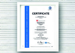PRUFTECHNIK N.V. ontvangt ISO 9001:2015 certificaat