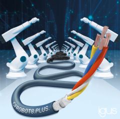 3D Ethernet-kabel van igus maakt snelle robot-communicatie mogelijk