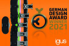 Het benutten van natuurgeheimen: de E4Q kabelrups van igus wint Duitse Design Award