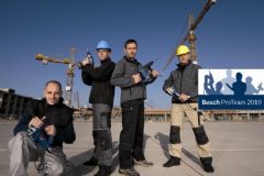 Professionals testen nieuwe Bosch-gereedschappen in 2010: 