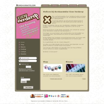 Bezoek de website van Borduuratelier Even Verderop