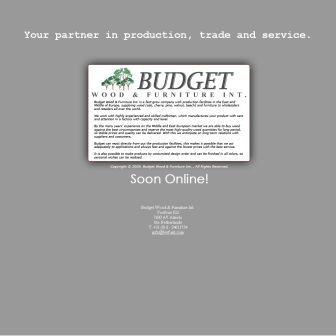 Bezoek de website van Budget Wood & Furniture - Import & Export