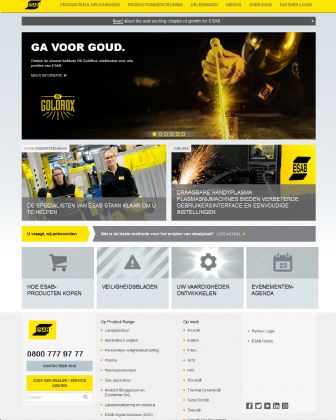 Bezoek de website van ESAB Nederland BV