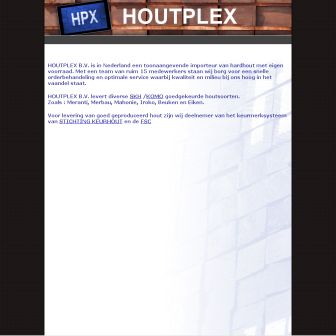 Bezoek de website van Houtplex BV