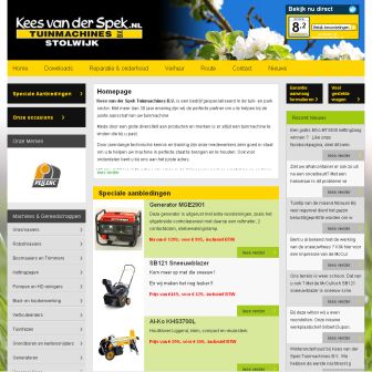 Bezoek de website van Kees van der Spek Tuinmachines BV