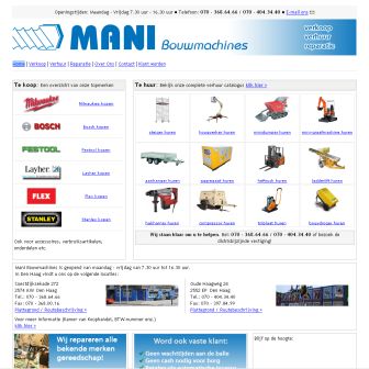 Bezoek de website van Mani Bouwmachines BV