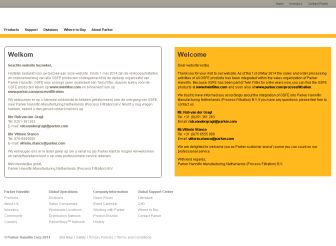 Bezoek de website van Parker Hannifin Manufacturing Netherlands (Process Filtration) BV