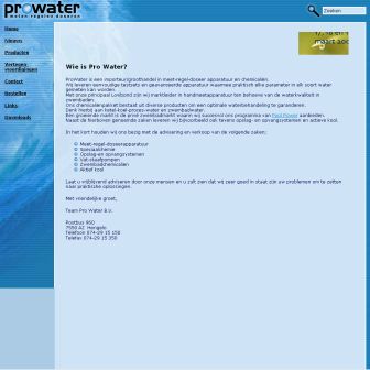 Bezoek de website van Pro Water BV